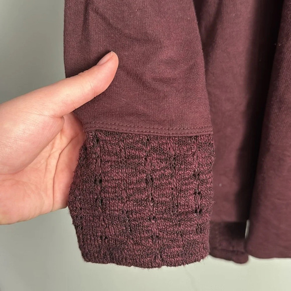 Anthropologie Saturday Sunday purple cardigan sweater long sleeve Size M - Picture 6 of 7